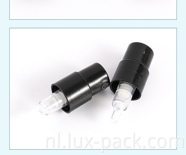 Aangepaste mistspuitfles unieke verpakking 24-410 aluminium fijne mistspuit spuiter fijne mistspray
